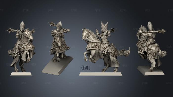 Humans Arch Elector Bishop Horse stl model for CNC