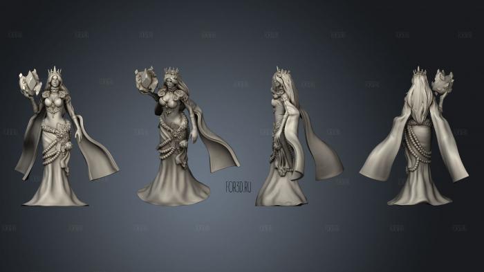 Ice Sorceress stl model for CNC
