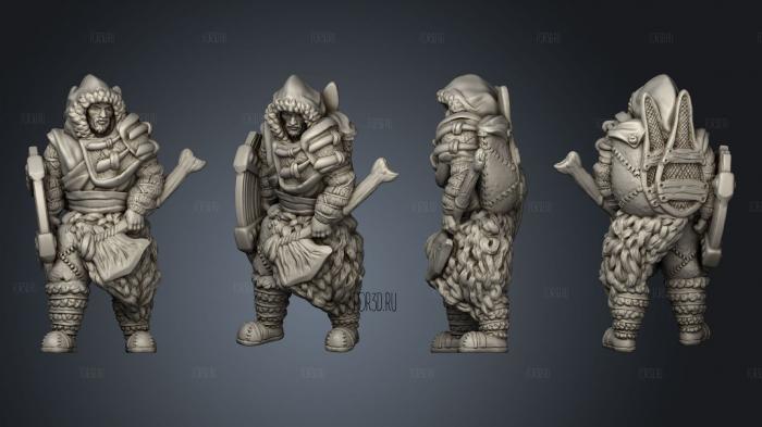 Ice Tribe Male A stl model for CNC