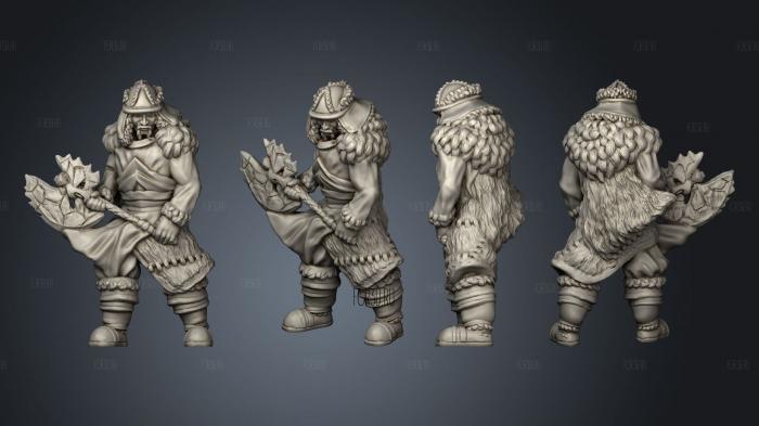 Ice Tribe Male B stl model for CNC