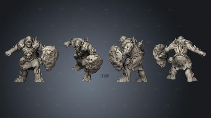 Ice Troll Warriors2 stl model for CNC