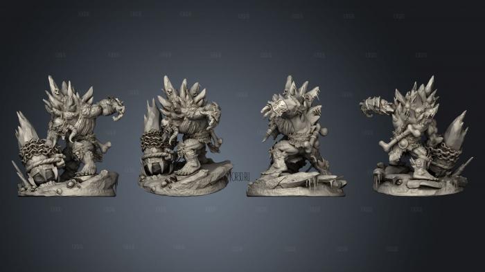 Ice Trolls stl model for CNC