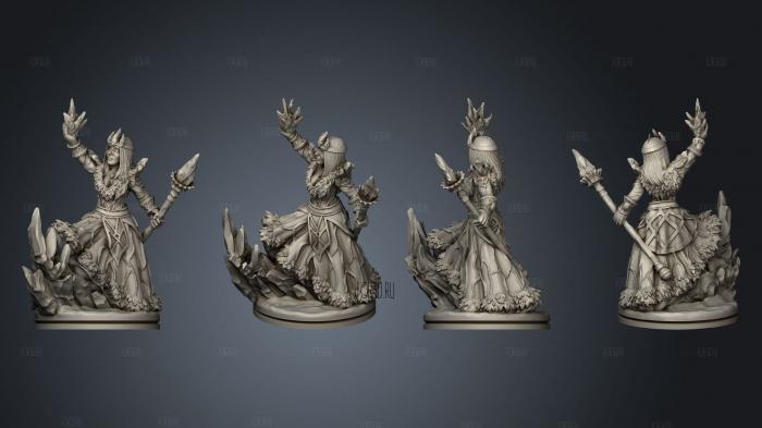 Ice Witch Beauty Based stl model for CNC