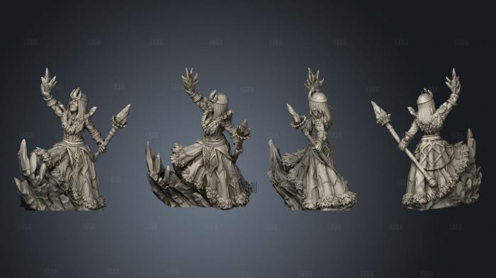 Ice Witch Beauty Unbased stl model for CNC