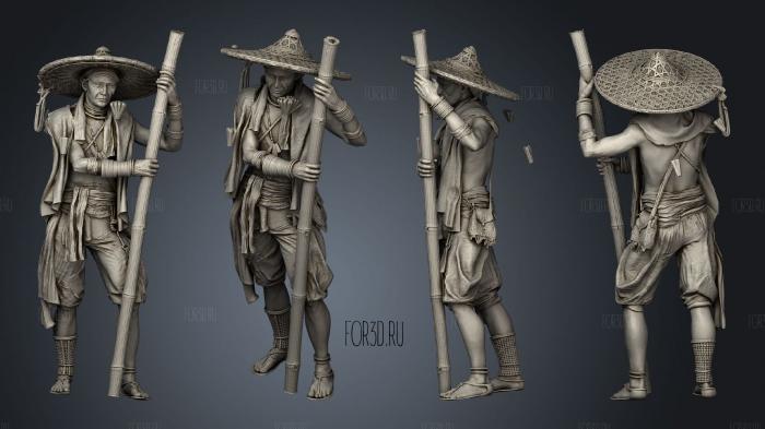 Igorot Elder Beefed stl model for CNC