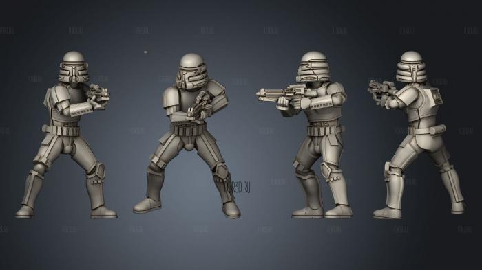Imperial Trooper Squad 01 3d stl модель для ЧПУ