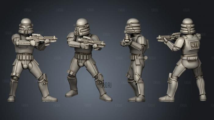 Imperial Trooper Squad 03 3d stl модель для ЧПУ