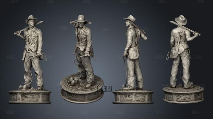 Indiana Jones stl model for CNC