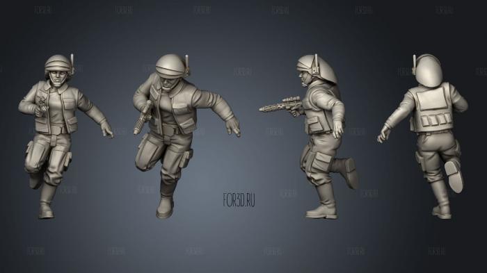 Insurgent navy troopers pose 1 stl model for CNC