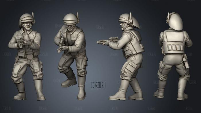 Insurgent navy troopers pose 2 stl model for CNC
