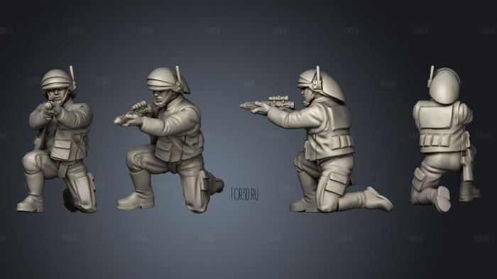 Insurgent navy troopers pose 3 stl model for CNC