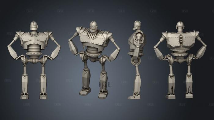 Iron Giant stl model for CNC