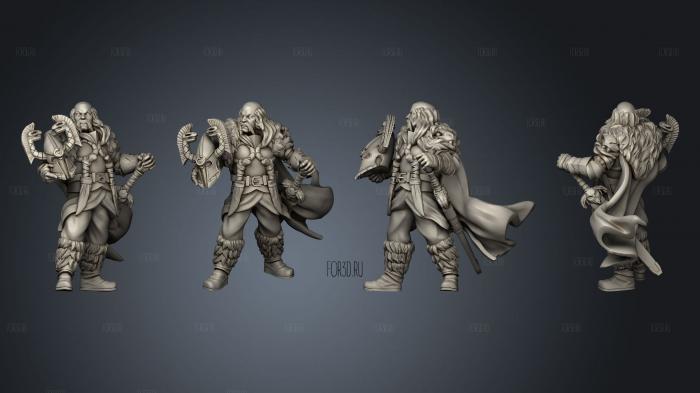 Jarl of the ashes Body stl model for CNC