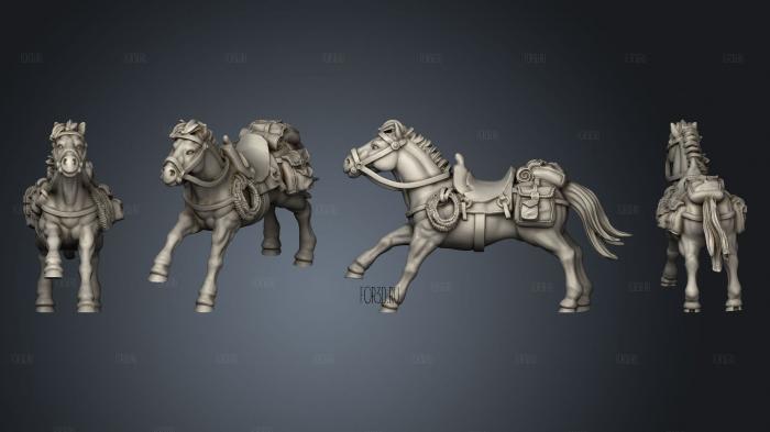 Join or Die COWBOY HORSE 04 stl model for CNC