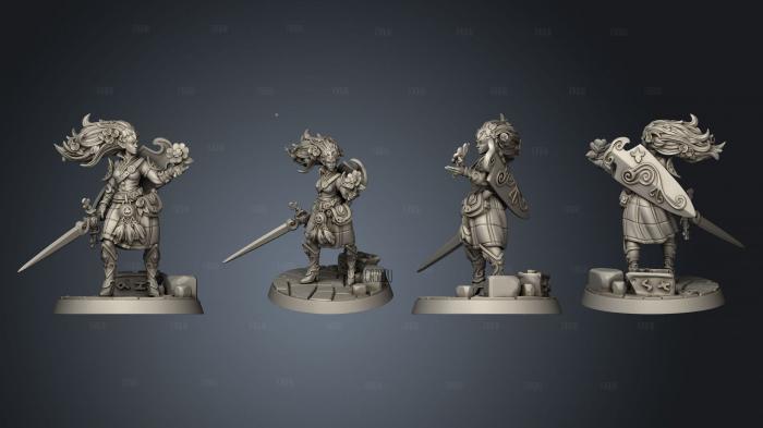 Keila the Green Knight stl model for CNC