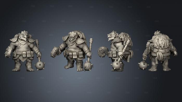 Kestudo Barbarian Pose 1 2 stl model for CNC