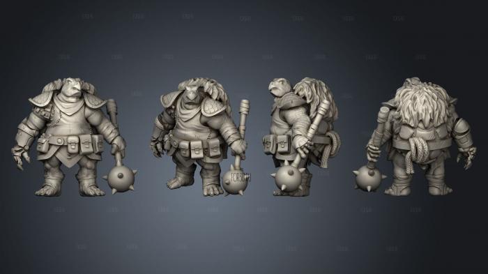 Kestudo Barbarian Pose 1 stl model for CNC