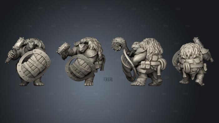 Kestudo Barbarian Pose 2 stl model for CNC