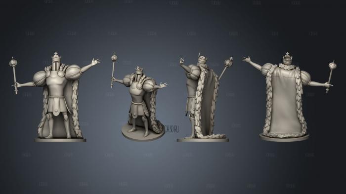 King Knight stl model for CNC