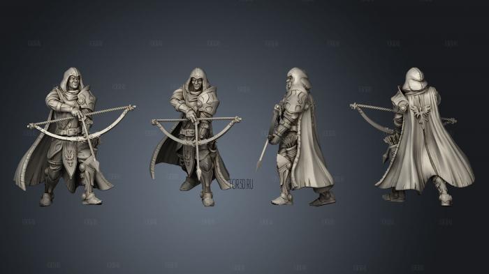 King s Cae Ranged Blue Cape B 3d stl модель для ЧПУ