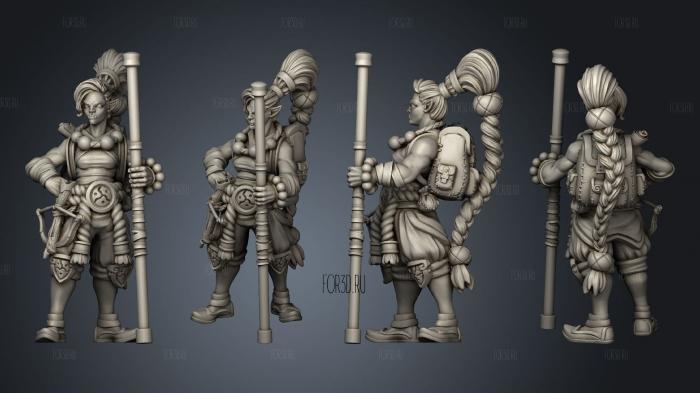 kiroda the monk 02 stl model for CNC