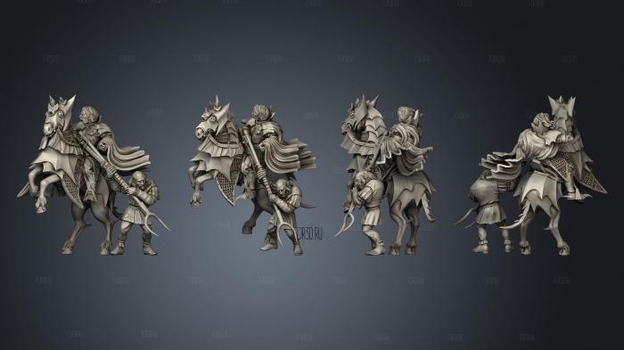 Knights Ordo Draconis Officer Thrall Body stl model for CNC