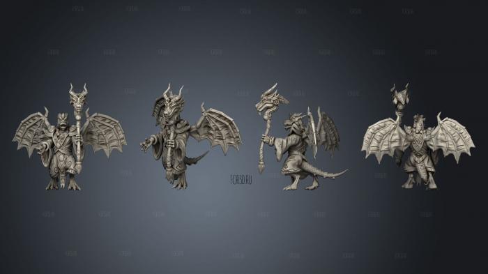 Kobolds of Yao Long Temple hand Flame 002 stl model for CNC