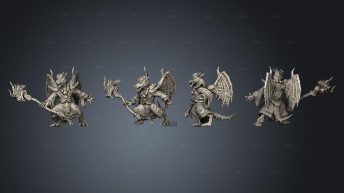 Kobolds of Yao Long Temple hand Flame 004 stl model for CNC