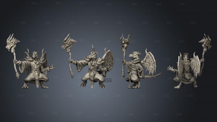 Kobolds of Yao Long Temple hand Flame 005 stl model for CNC