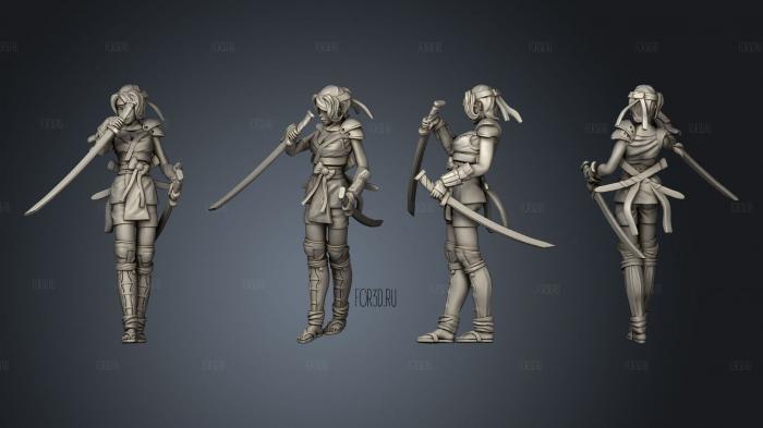 Kunoichi 3d stl модель для ЧПУ