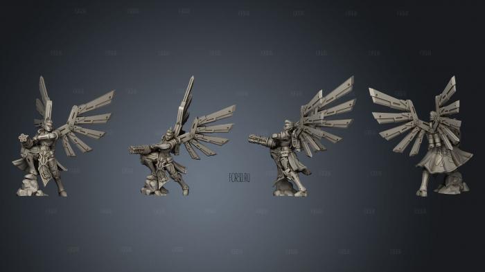 Legion Erza Commander Minigun stl model for CNC