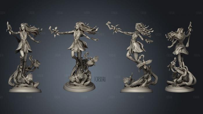 lesika light eyed druid stl model for CNC