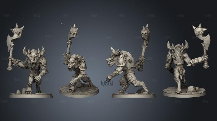 Lesser Demon 2 stl model for CNC