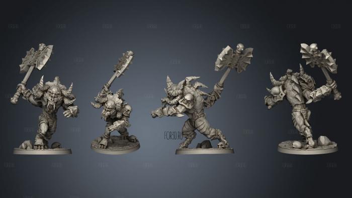 Lesser Demon Captain stl model for CNC