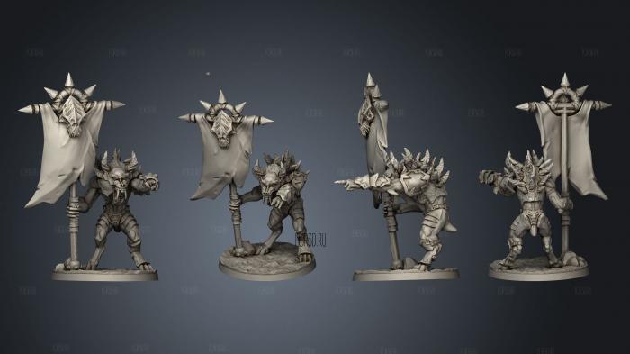 Lesser Demon Command Group 1 stl model for CNC