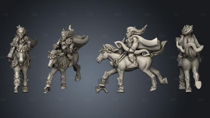 light cavalry individuals musician 1 stl model for CNC