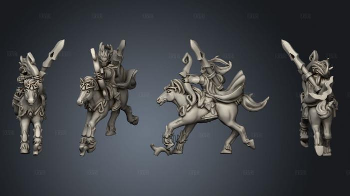 light cavalry individuals rider 5 3d stl модель для ЧПУ