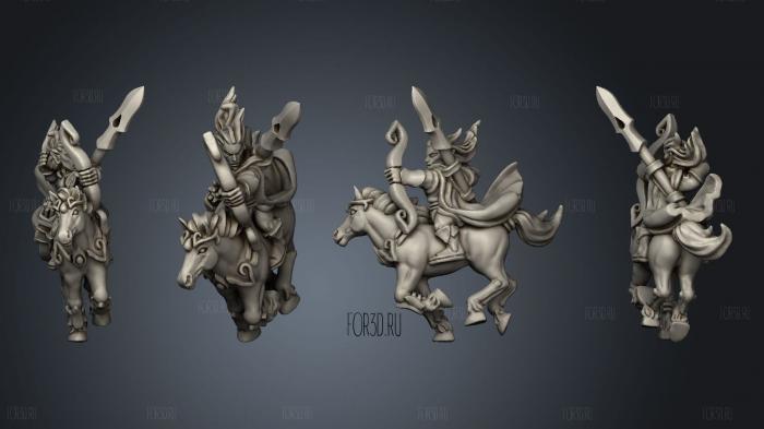 light cavalry individuals rider 8 3d stl модель для ЧПУ