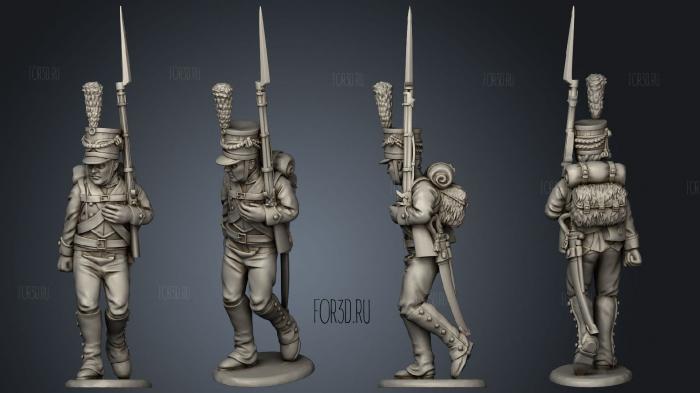 Light Infantry 03 stl model for CNC