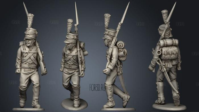 Light Infantry 09 stl model for CNC