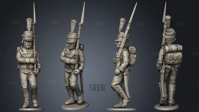 Light Infantry 11 stl model for CNC