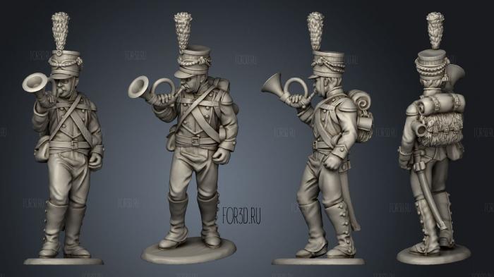 Light Infantry 13 stl model for CNC