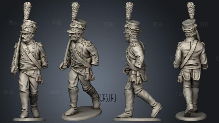 Light Infantry 17 stl model for CNC