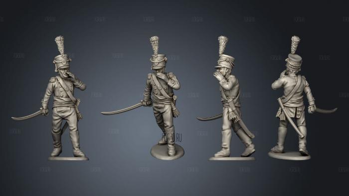 Light Infantry 20 stl model for CNC