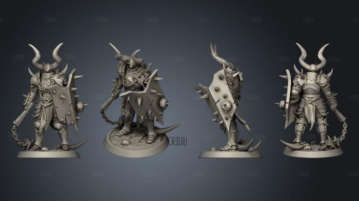 Light Soldier Flail Chief stl model for CNC