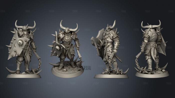 Light Soldier Flail Stand 3d stl модель для ЧПУ