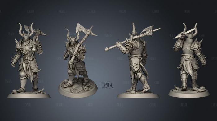 Light Soldier Great Axe Walk 3d stl модель для ЧПУ