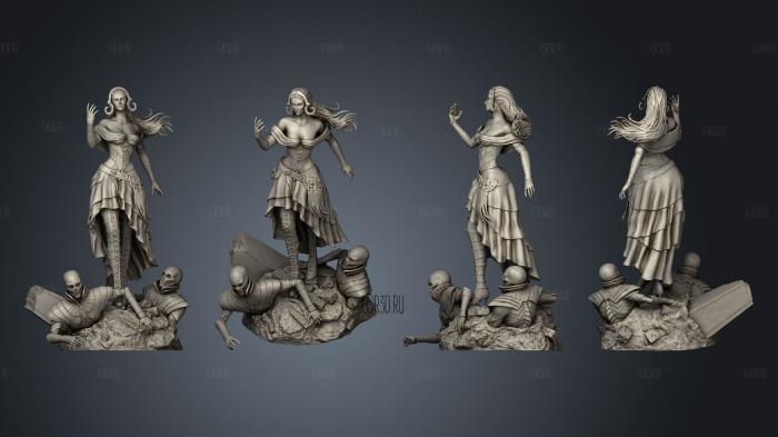 Liliana Vess stl model for CNC