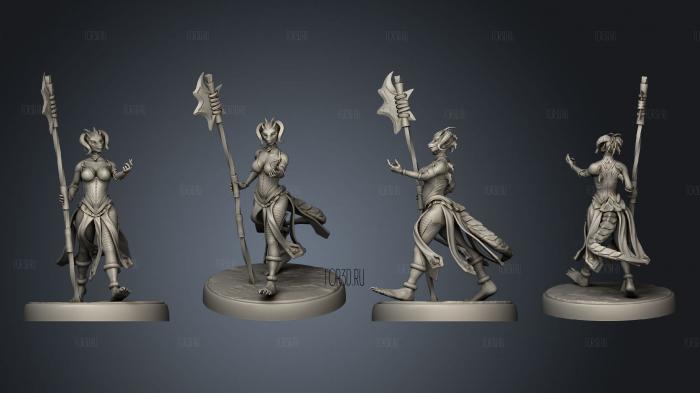 Lizard Folk Brood Guard stl model for CNC