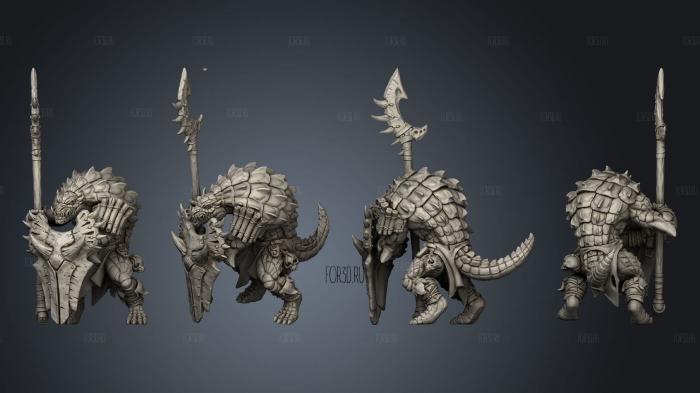 Lizardman A Kit II Spear Tower Shield 3d stl модель для ЧПУ